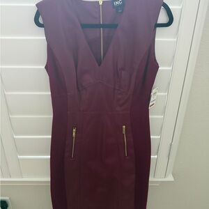 INC International Concepts Women's Deep Red Midi Dress